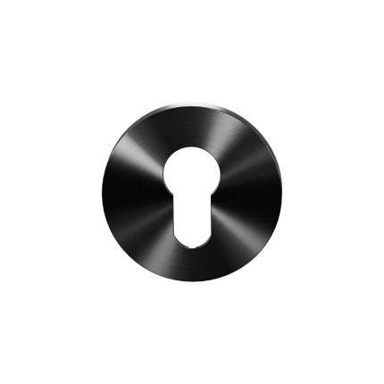 Zylinderrosette GPF0902VRP5 53x6mm PVD Schwarz