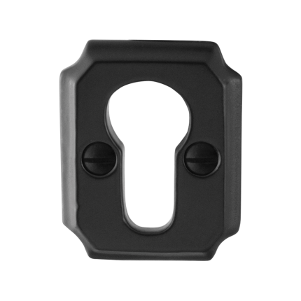 Zylinderrosette GPF6902.02 51x40x6mm Schmiedeeisen schwarz
