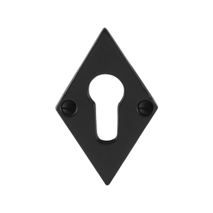 Zylinderrosette GPF6902.07 83x52x4mm Schmiedeeisen schwarz