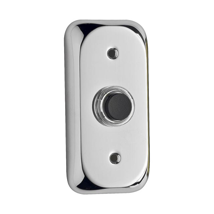 Türklingel 108 rechteckig 80x40 mm Chrom