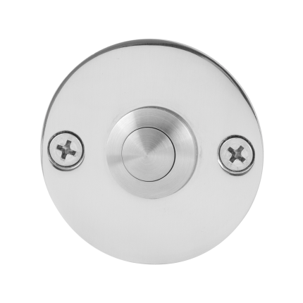Türklingel mit Edelstahl Druckknopf GPF9827.46 rund 50x2 mm Edelstahl poliert