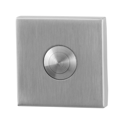 Türklingel GPF9827.02 quadratisch 50x50x8 mm Edelstahl gebürstet