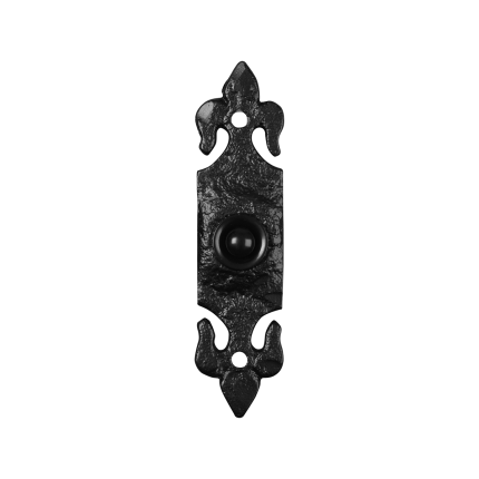 Türklingel KP1761 Lilie 120x30 mm Schmiedeeissen schwarz