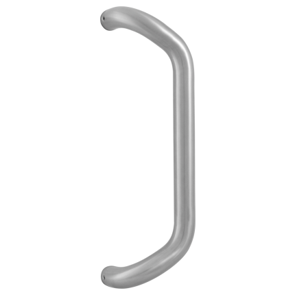 Stoßgriff gebogenes GPF03 25x325mm Edelstahl gebürstet