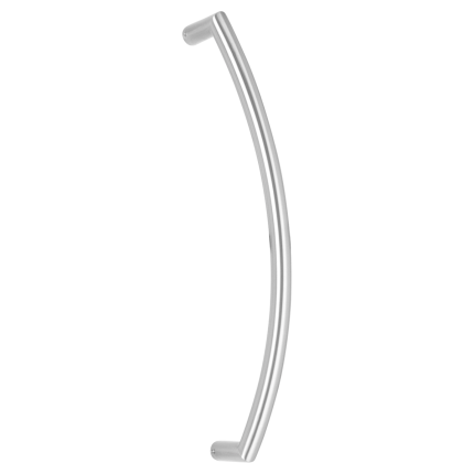 Stoßgriff gebogenes GPF17 20x420mm Edelstahl gebürstet