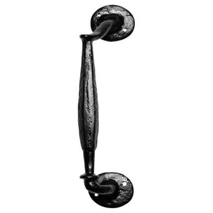 Stoßgriff KP0807 266x57mm links Schmiedeeisen schwarz