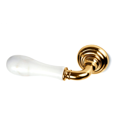 Türgriff auf Rosette Naxos 8011L gold 24k