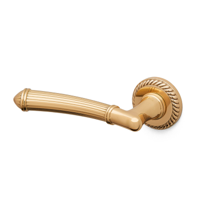 Türgriff auf Rosette Aurora 1511L lochteil links gold 24k