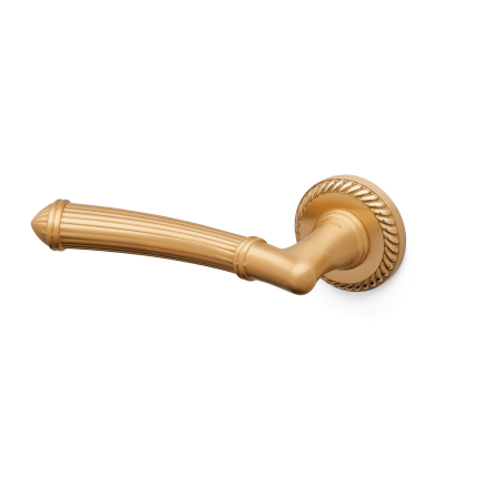 Türgriff auf Rosette Aurora 1511L lochteil links satin messing 