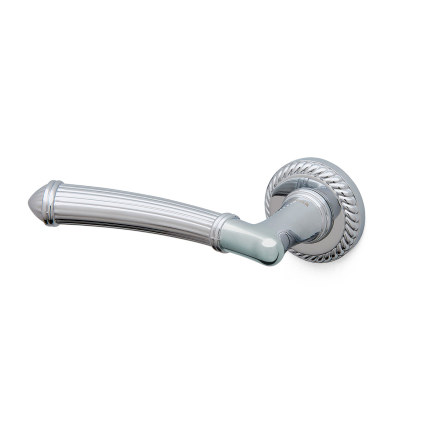 Türgriff auf Rosette Aurora 1511R lochteil rechts Chrom 