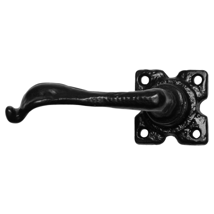 Türgriff auf Rosette KP0879L Schmiedeeisen schwarz