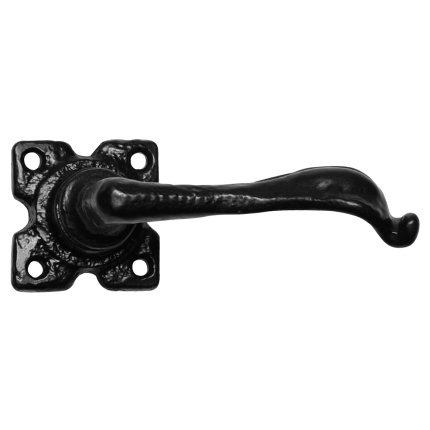 Türgriff auf Rosette KP0879R Schmiedeeisen schwarz