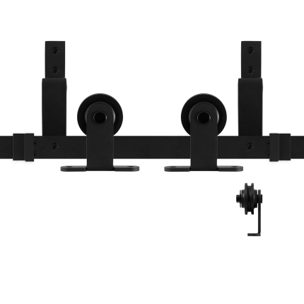 GPF0560.61 Doppel Schiebetürensystem Osa schwarz 220 cm