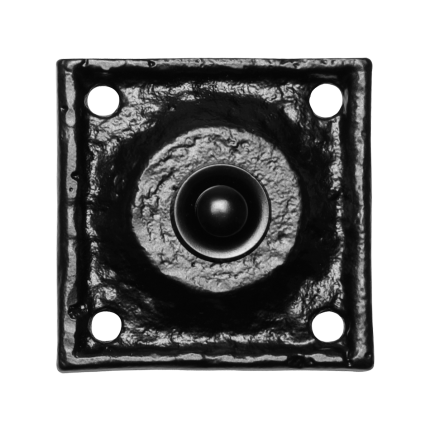 Türklingel KP1759 quadratisch 62 mm Schmiedeeissen schwarz