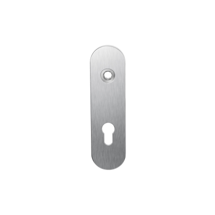 Kurze Schild GPF1100.10R PC72 rechtsdrehend edelstahl gebürstet