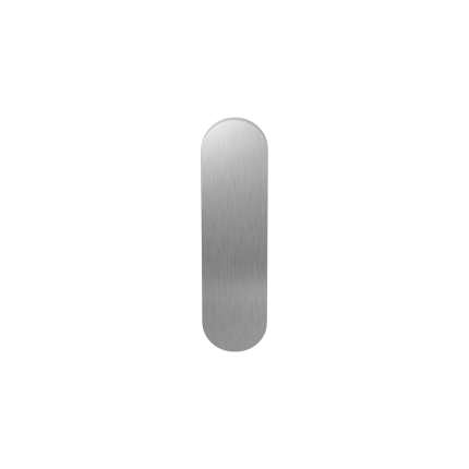 Kurze Schild GPF1200.10L/R blind ohne Griffloch edelstahl gebürstet