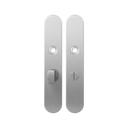 Langes Schild GPF1100.20 WC55/8 großes Knopf edelstahl gebürstet