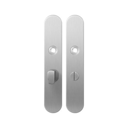 Langes Schild GPF1100.20 WC57/5 großes Knopf edelstahl gebürstet