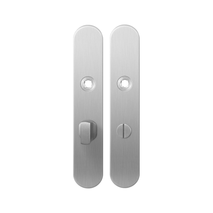 Langes Schild GPF1100.20 WC63/8 großes Knopf edelstahl gebürstet