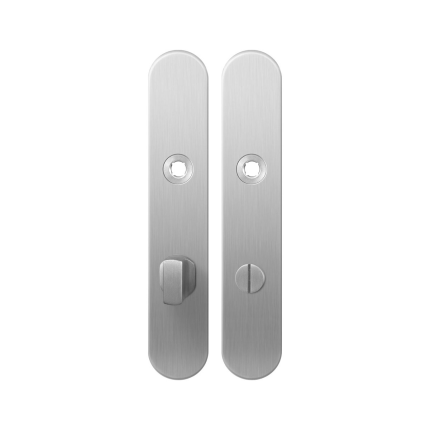Langes Schild GPF1100.20 WC72/8 großes Knopf edelstahl gebürstet