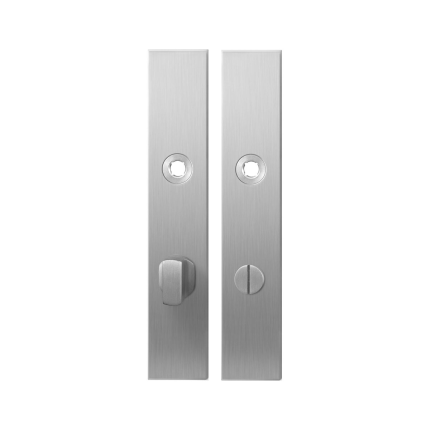 Langes Schild GPF1100.25 WC72/8 großes Knopf edelstahl gebürstet