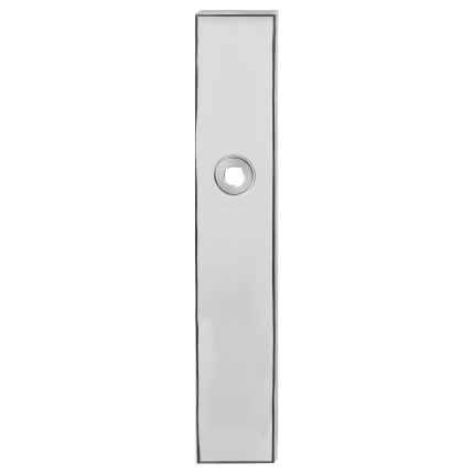 Langes Schild GPF1100.65 WC72/8 normales Knopf edelstahl poliert