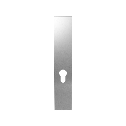 Langes Schild GPF1200.25 PC55 ohne Griffloch edelstahl gebürstet