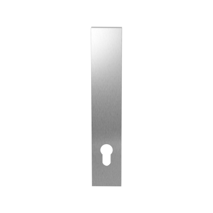 Langes Schild GPF1200.25 PC92 ohne Griffloch edelstahl gebürstet