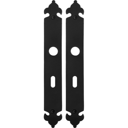 Langes Schild GPF6100.25 BB56 Schmiedeeisen schwarz