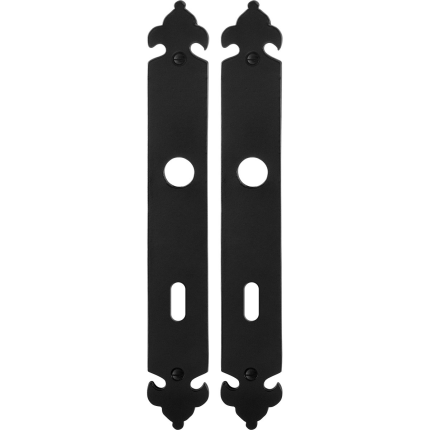 Langes Schild GPF6100.25 BB72 Schmiedeeisen schwarz