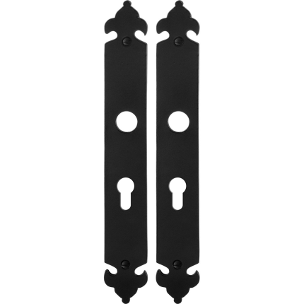 Langes Schild GPF6100.25 PC55 Schmiedeeisen schwarz