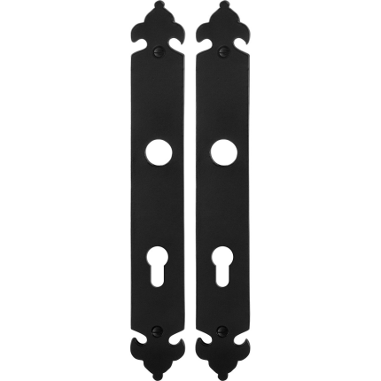 Langes Schild GPF6100.25 PC72 Schmiedeeisen schwarz