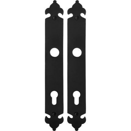 Langes Schild GPF6100.25 PC85 Schmiedeeisen schwarz