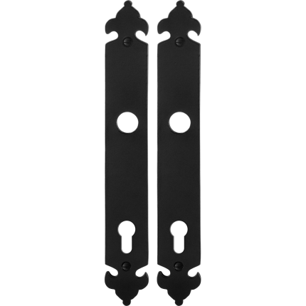 Langes Schild GPF6100.25 PC92 Schmiedeeisen schwarz