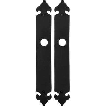 Langes Schild GPF6100.25 Schmiedeeisen schwarz
