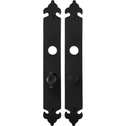 Langes Schild GPF6100.25 WC57/5 Schmiedeeisen schwarz