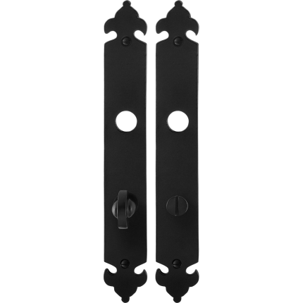 Langes Schild GPF6100.25 WC72/8 Schmiedeeisen schwarz