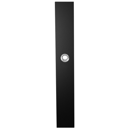 Langes Schild XL GPF8100.75R blind rechtsdrehend schwarz