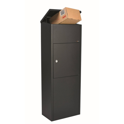 Paketbriefkasten schwarz, 1050x380x230 mm