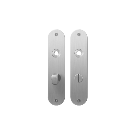 Platte Schild GPF1100.12 WC57/5 normales Knopf edelstahl gebürstet