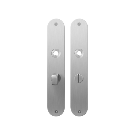 Platte Schild GPF1100.21 WC55/8 normales Knopf edelstahl gebürstet