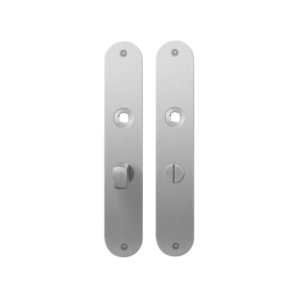 Platte Schild GPF1100.21 WC57/5 normales Knopf edelstahl gebürstet