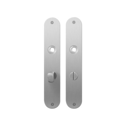 Platte Schild GPF1100.21 WC63/8 normales Knopf edelstahl gebürstet