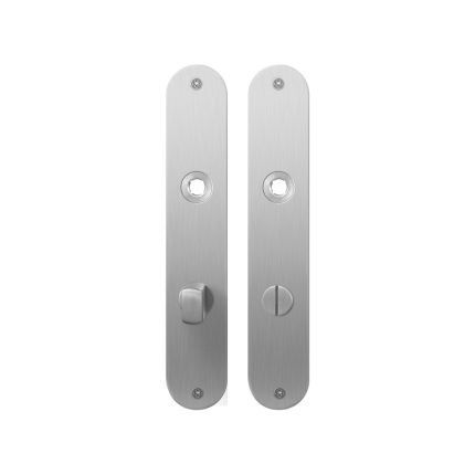 Platte Schild GPF1100.21 WC72/8 normales Knopf edelstahl gebürstet