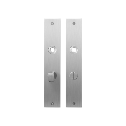 Platte Schild GPF1100.26 WC63/8 normales Knopf edelstahl gebürstet