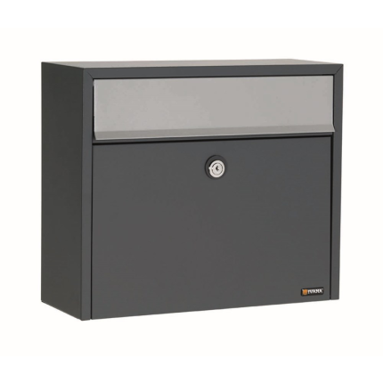 Briefkasten anthrazit, 330x390x150 mm