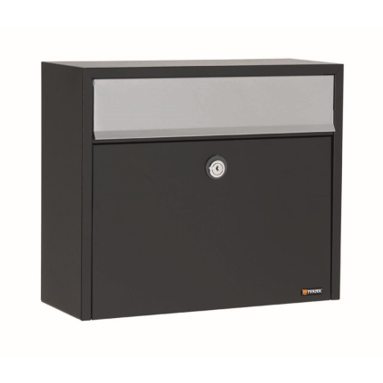 Briefkasten schwarz, 330x390x150 mm