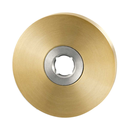 Rosette GPF1100.00P4L/R 50x8mm PVD Messing Satin links-/rechtsdrehend