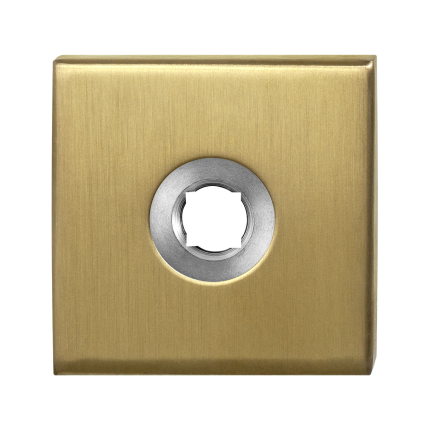Rosette GPF1100.02P4L 50x50x8mm PVD Messing Satin linksdrehend