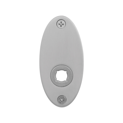 Rosette GPF1100.03L/R 80x38x2mm Edelstahl gebürstet links-/rechtsdrehend